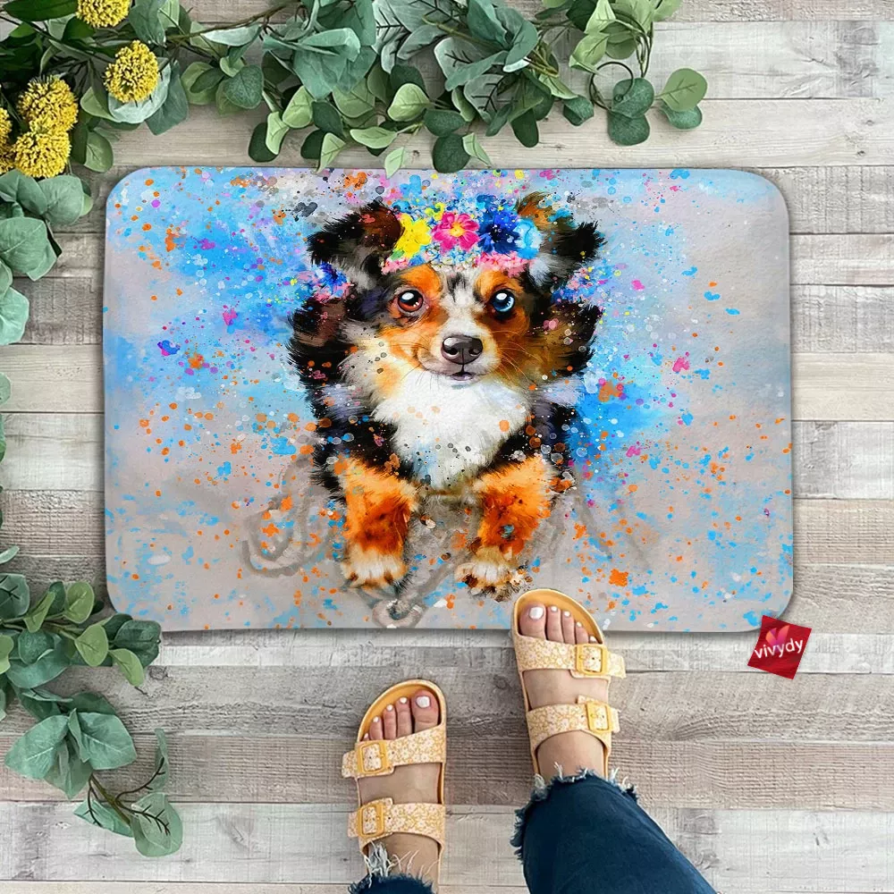 Flower Dog Doormat