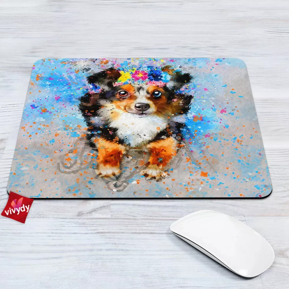 Flower Dog Mouse Pad