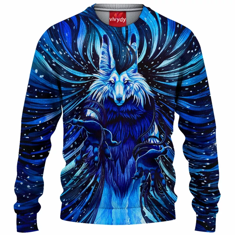 Magic Wolf Knitted Sweater