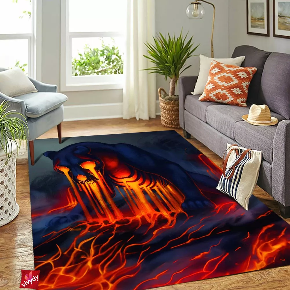 Lava Leopard Rectangle Rug