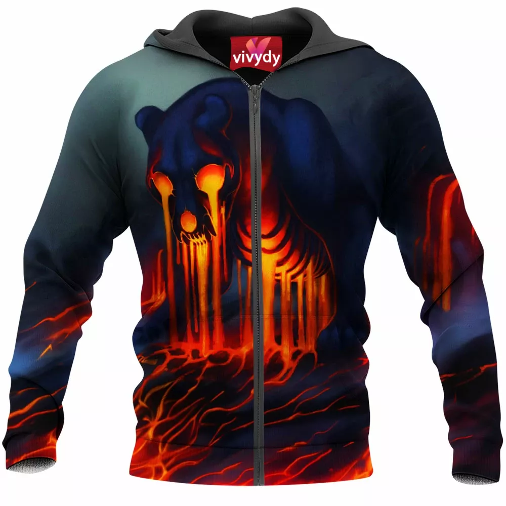 Lava Leopard Zip Hoodie