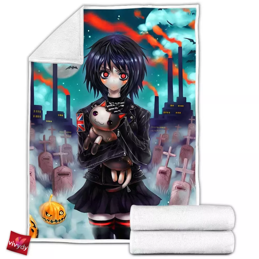 Anime Girl Fleece Blanket