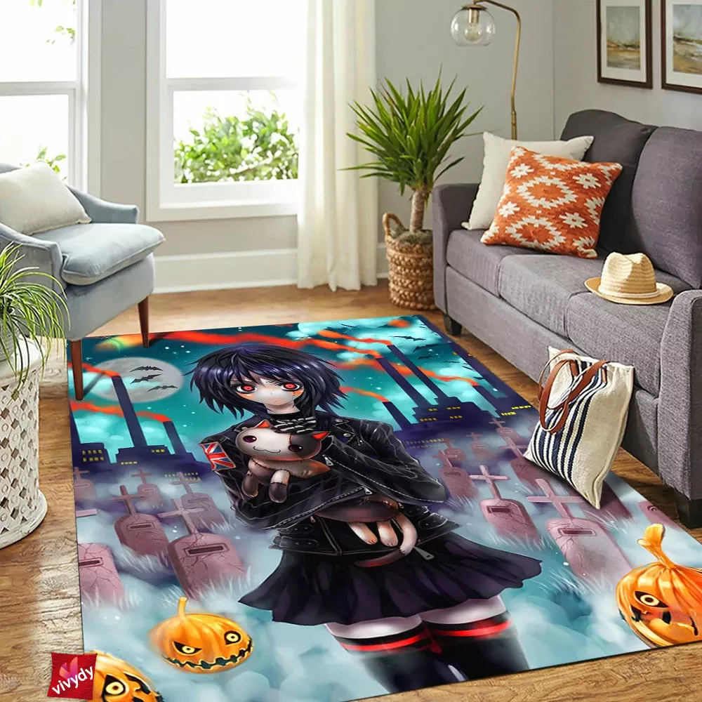 Anime Girl Rectangle Rug