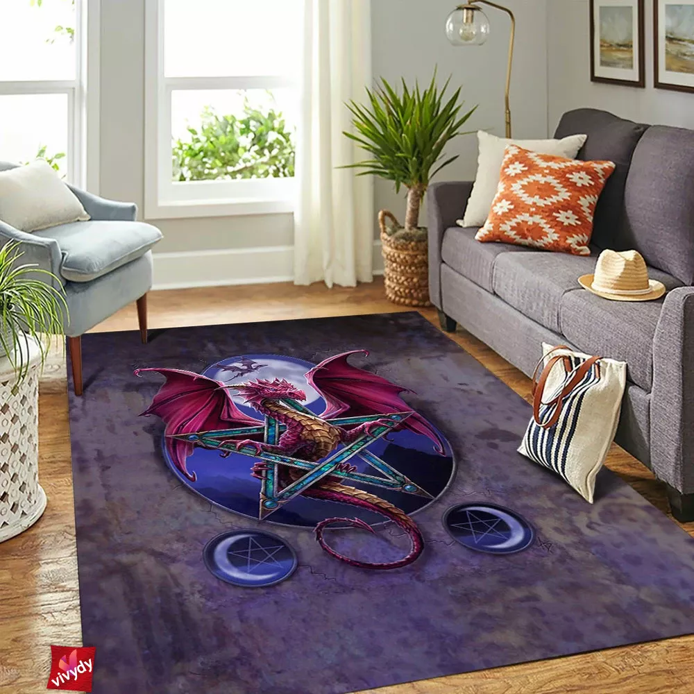 Lunar Magic Dragon Rectangle Rug