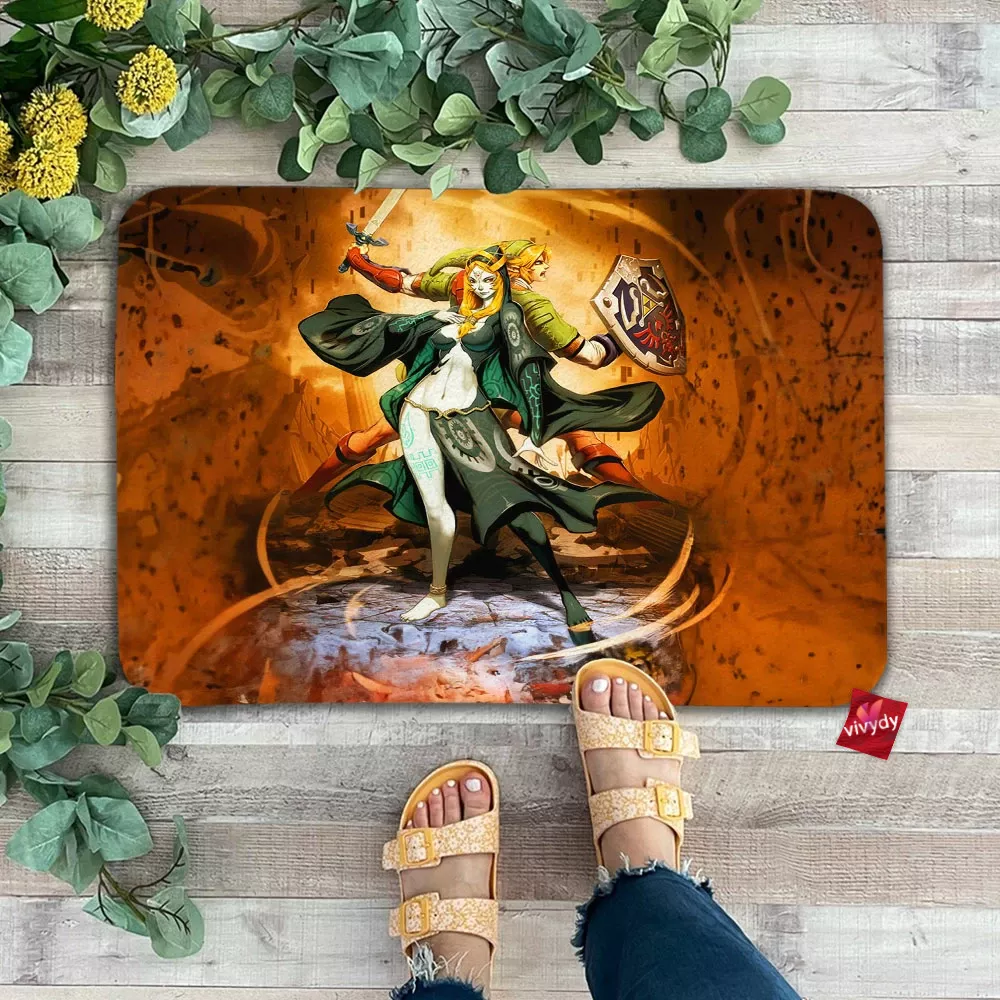 Zelda Midna And Link Doormat