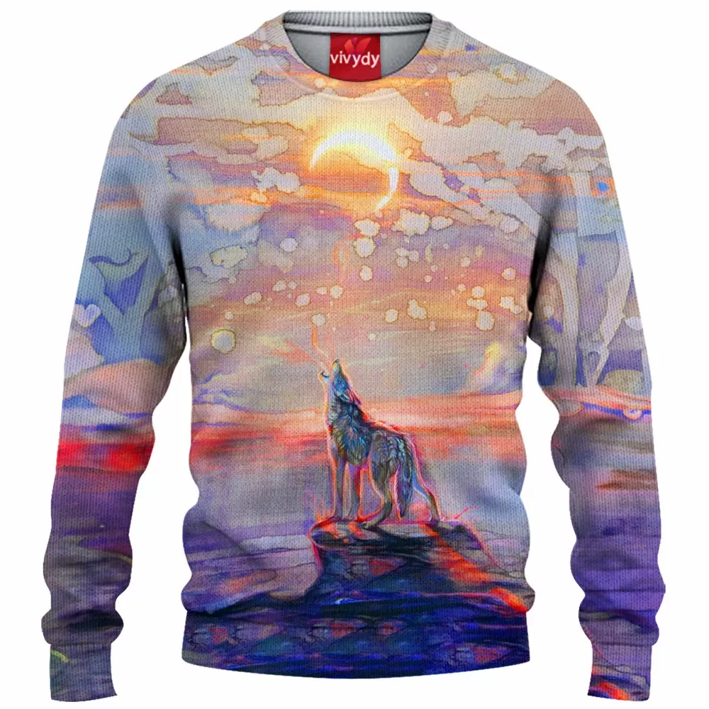 Wolf Knitted Sweater