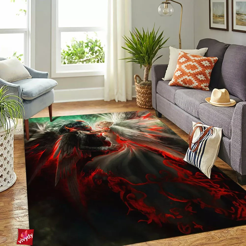 Dance With The Devil Rectangle Rug