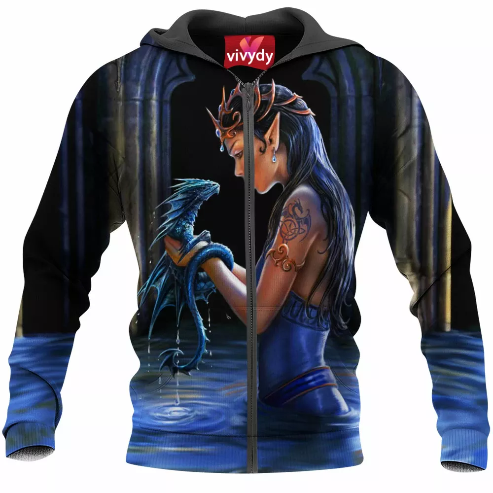 Water Dragon Zip Hoodie