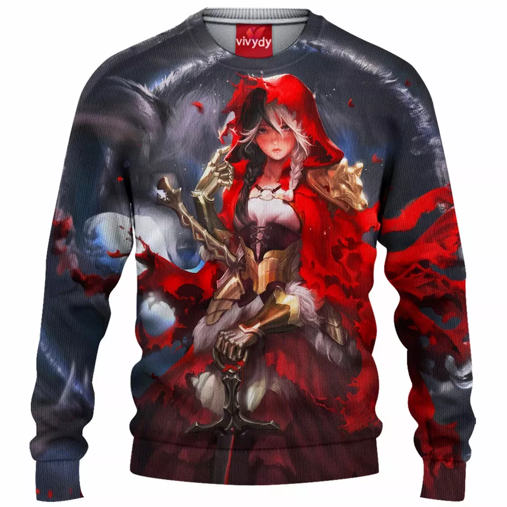 Red Hood Knitted Sweater