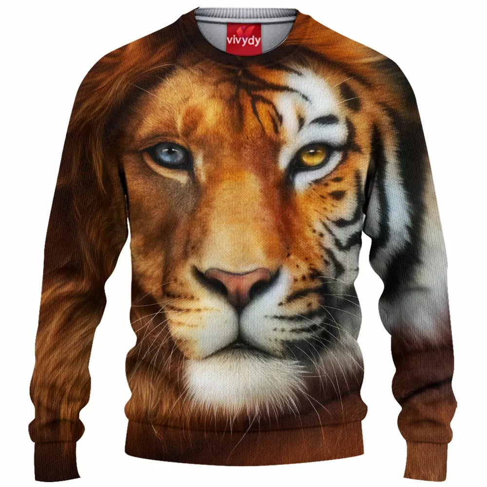 Lion And Tiger Knitted Sweater