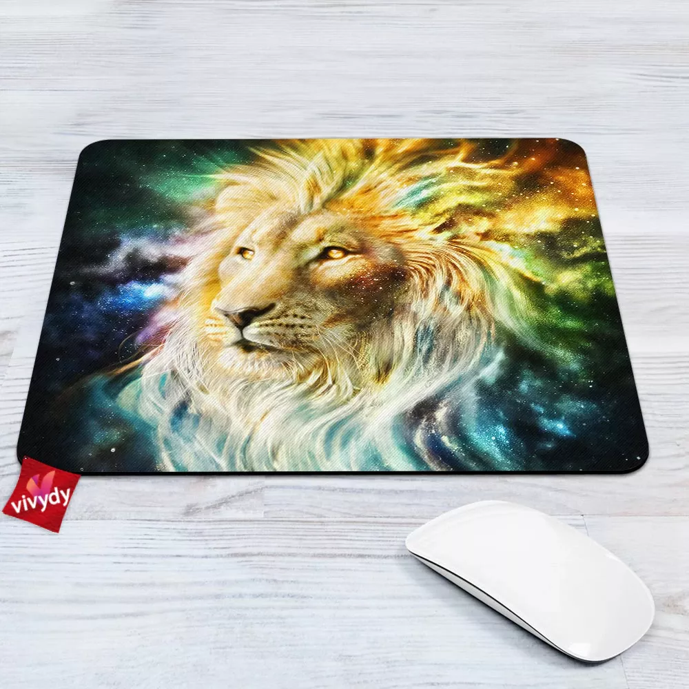 Galaxy Lion Mouse Pad