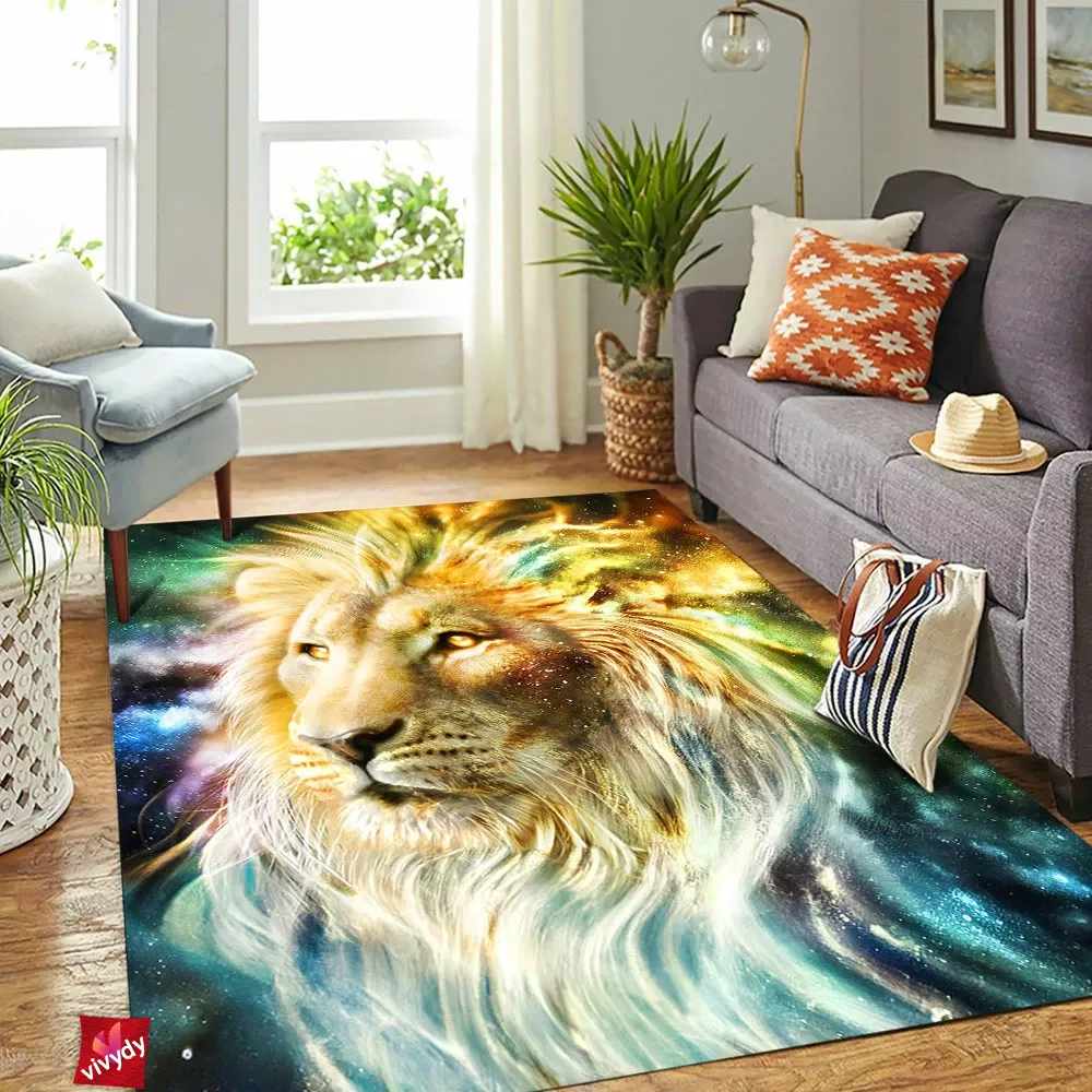 Galaxy Lion Rectangle Rug