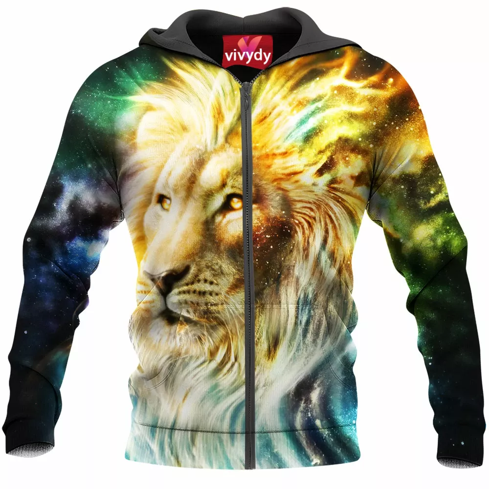 Galaxy Lion Zip Hoodie