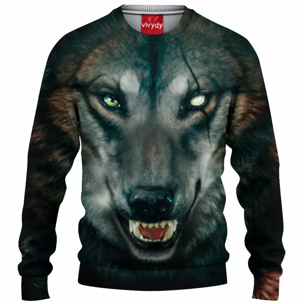 Hunger Wolf Knitted Sweater