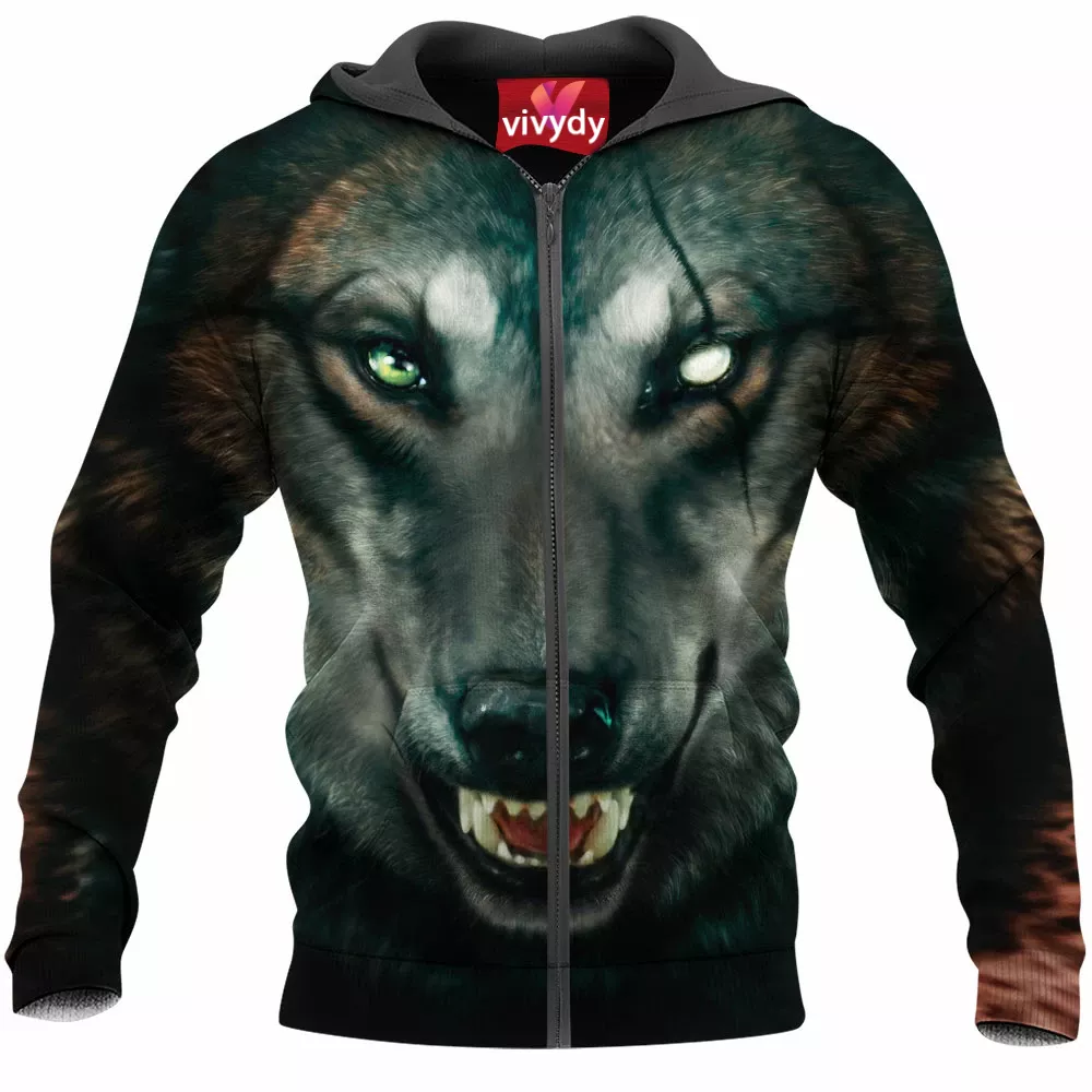 Hunger Wolf Zip Hoodie