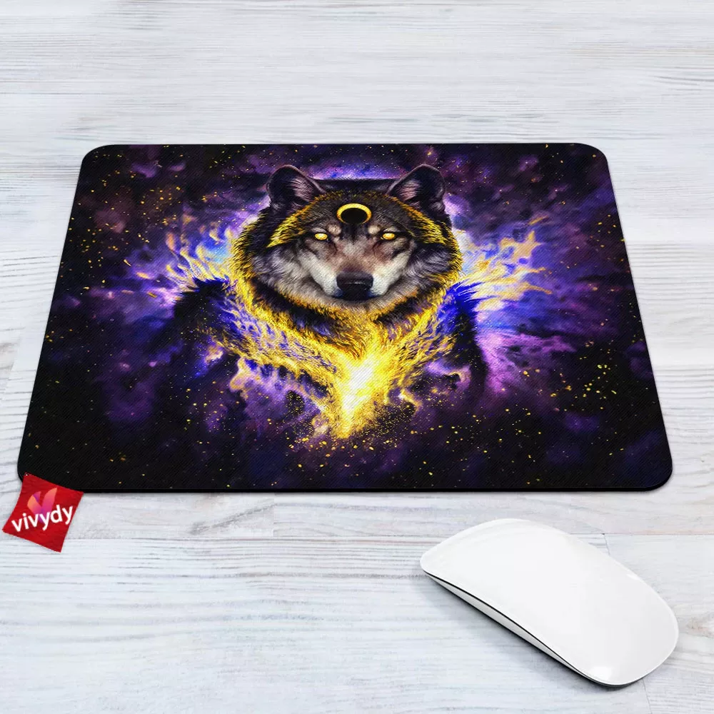 Galaxy Wolf Mouse Pad