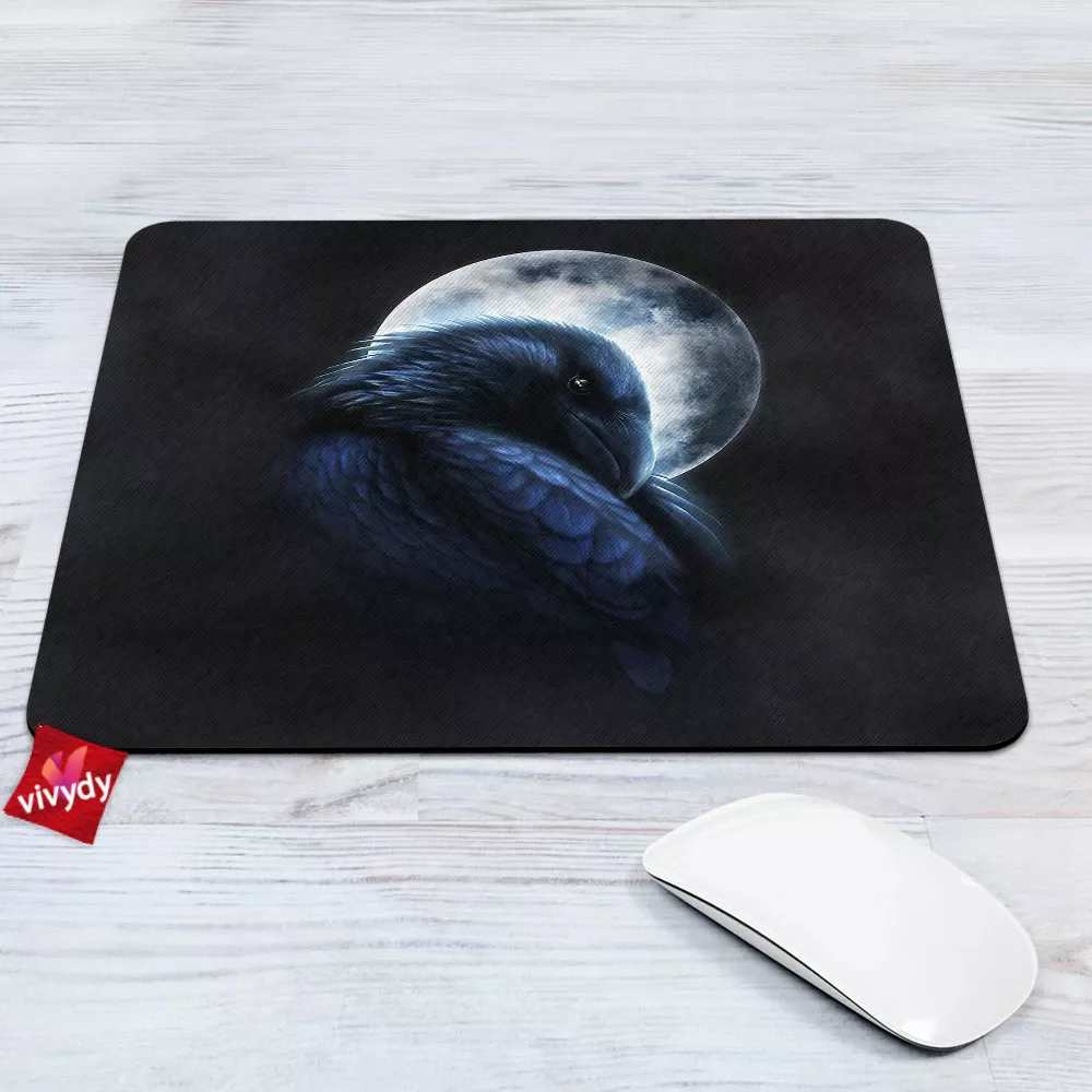 Moon Raven Comic Mouse Pad