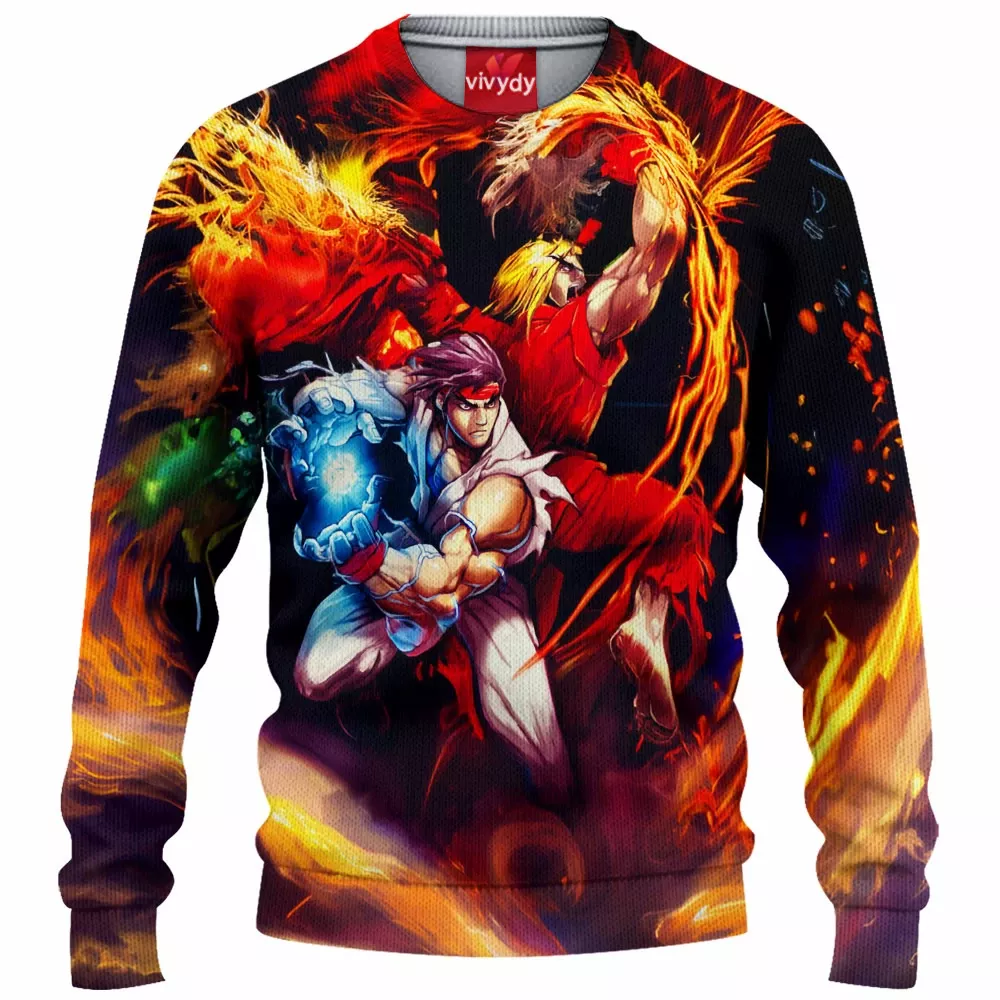 Hadoken Shoryuken Knitted Sweater