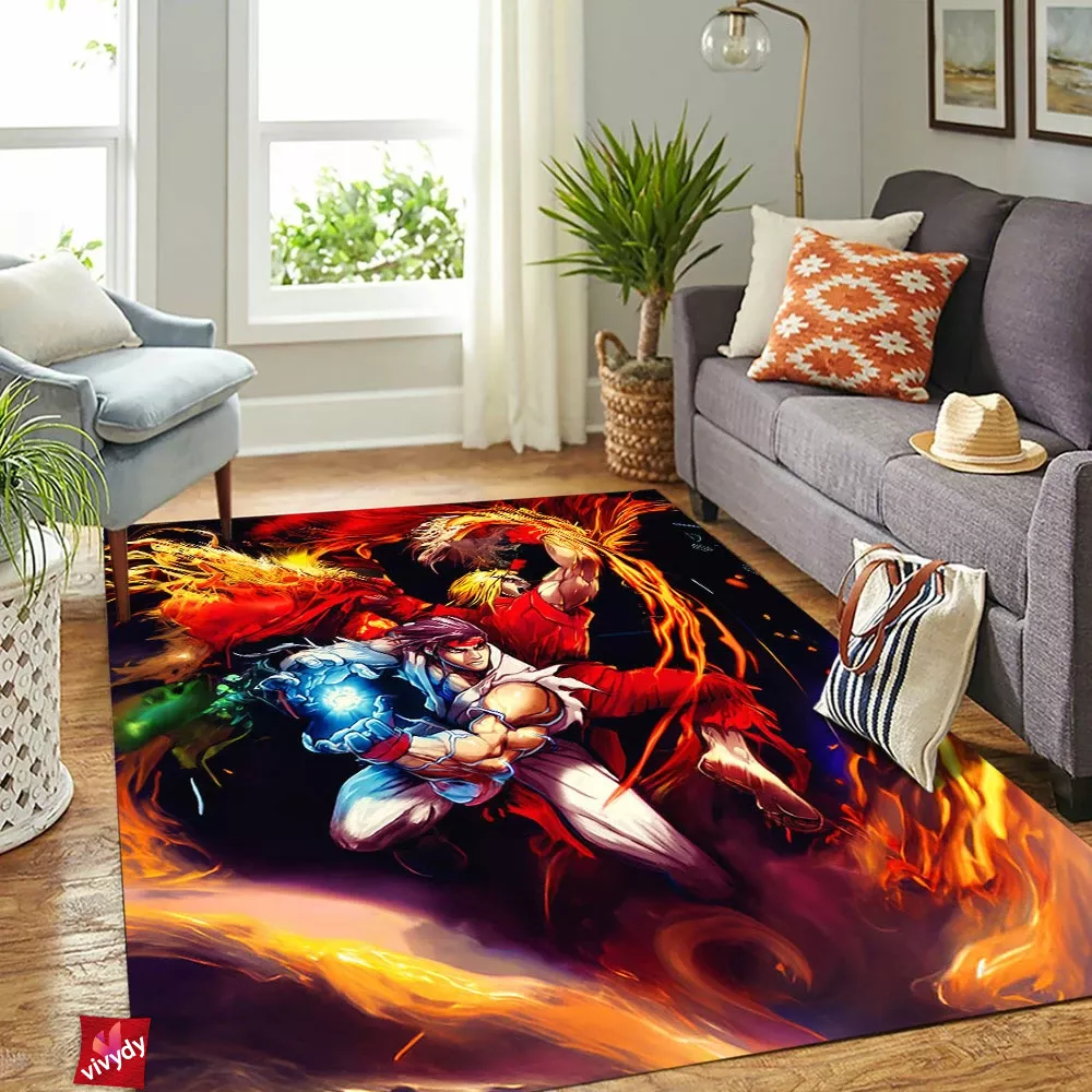 Hadoken Shoryuken Rectangle Rug