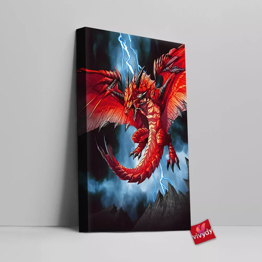 Red Dragon Canvas Wall Art