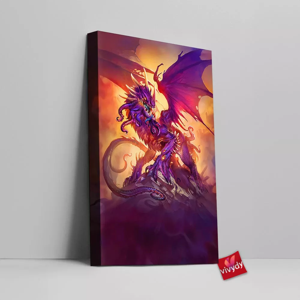 Nightmare Dragon Canvas Wall Art