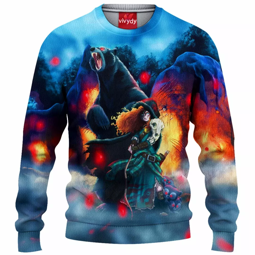 Twisted Princess Merida Knitted Sweater