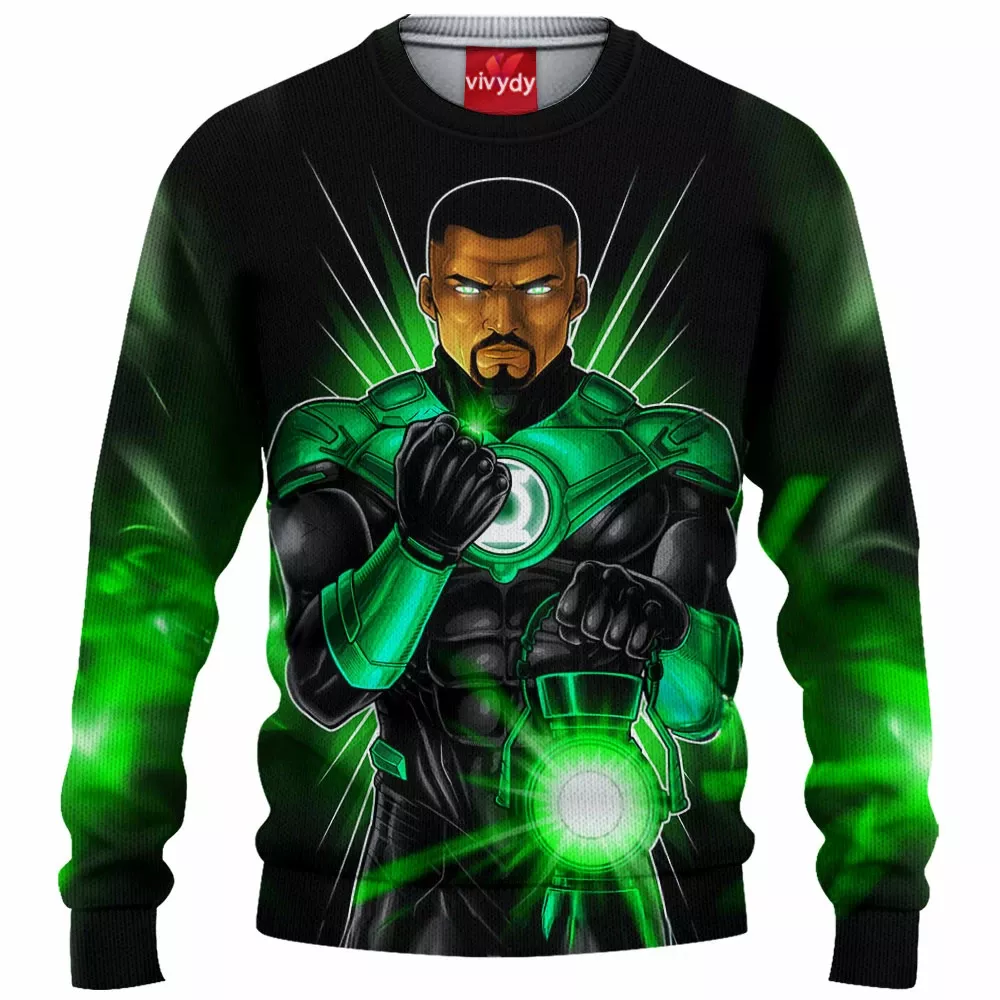 John Stewart Green Lantern Knitted Sweater