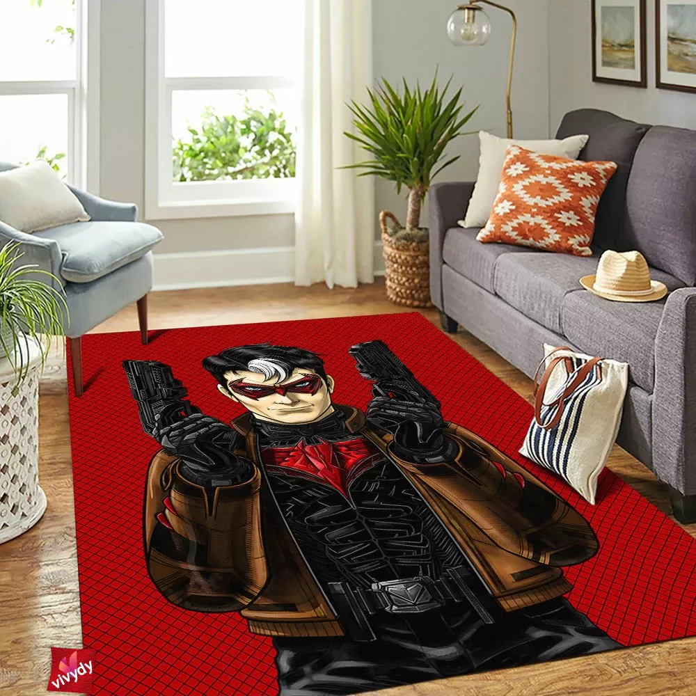 Red Hood Jason Todd Rectangle Rug