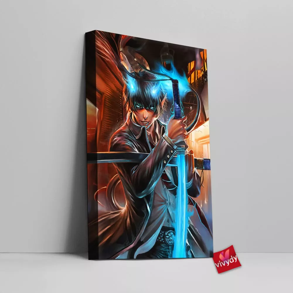 Rin Blue Exorcist Canvas Wall Art