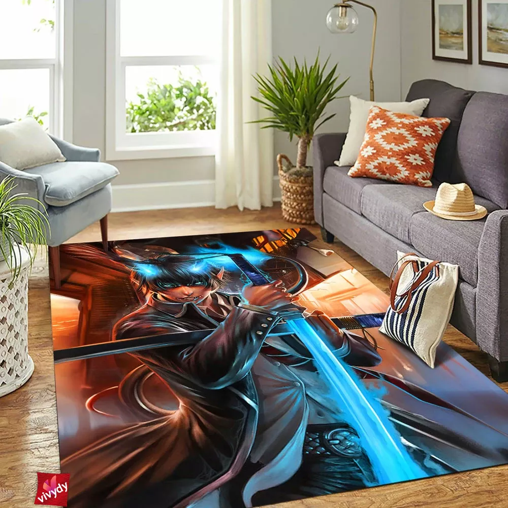 Rin Blue Exorcist Rectangle Rug