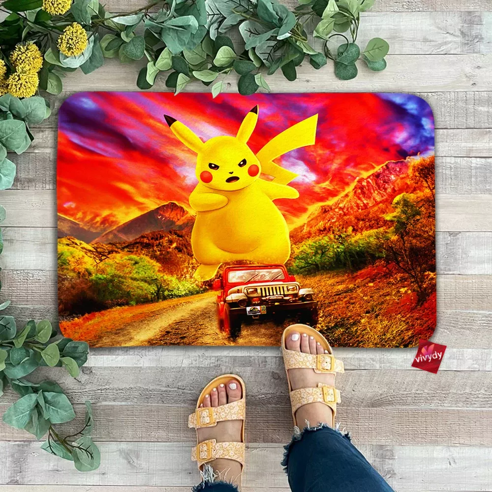 Pikachu Jurassic Doormat