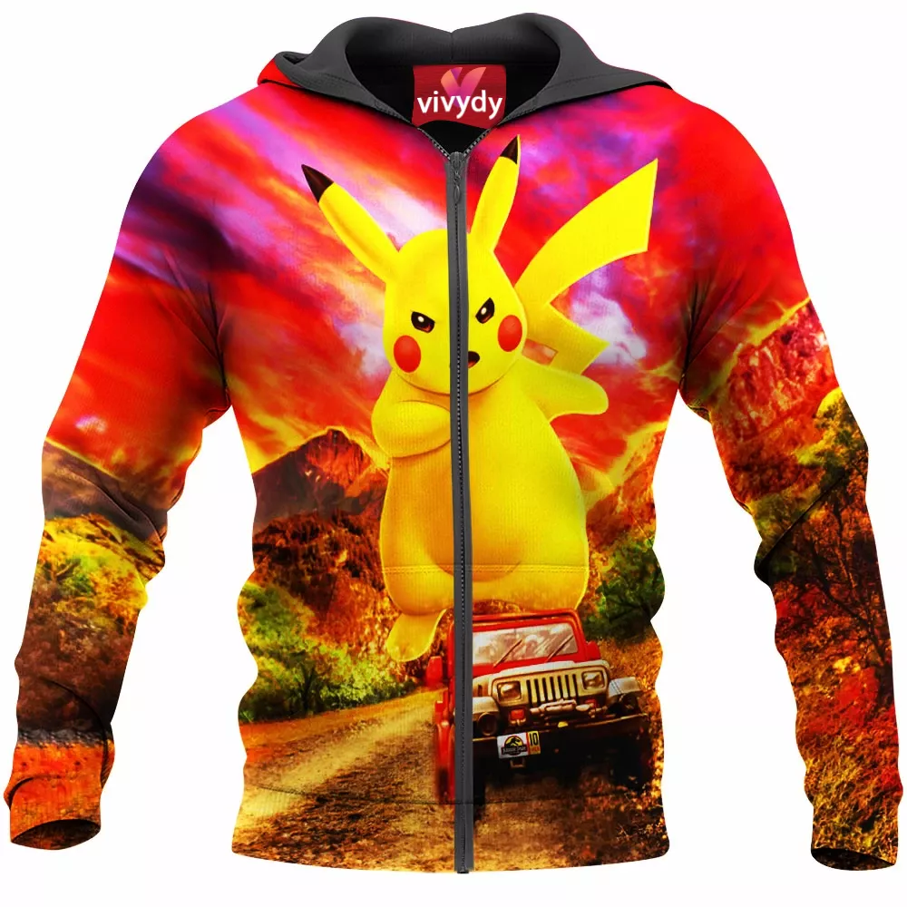 Pikachu Jurassic Zip Hoodie