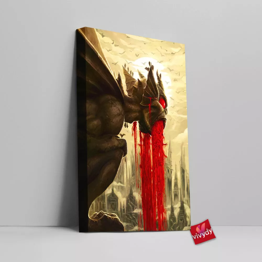 Gargoyle Canvas Wall Art