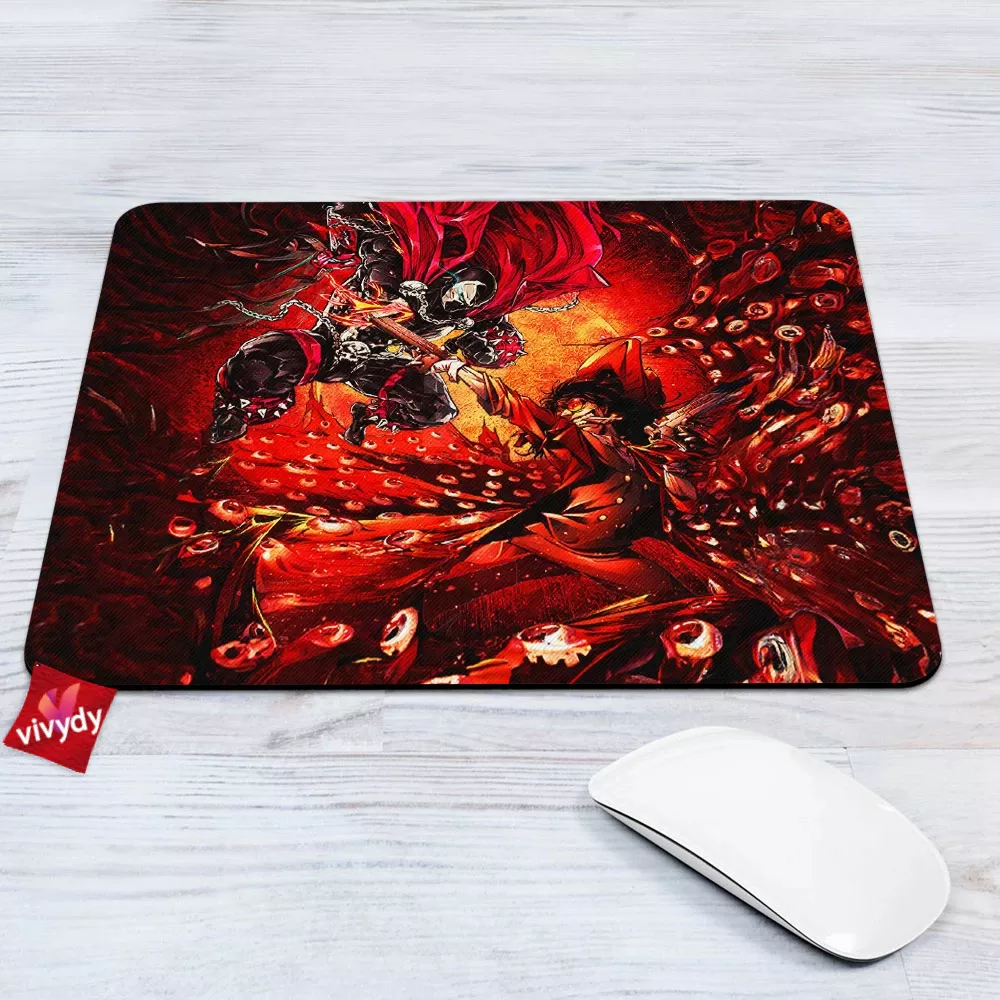 Spawn Vs Alucard Hellsing Mouse Pad