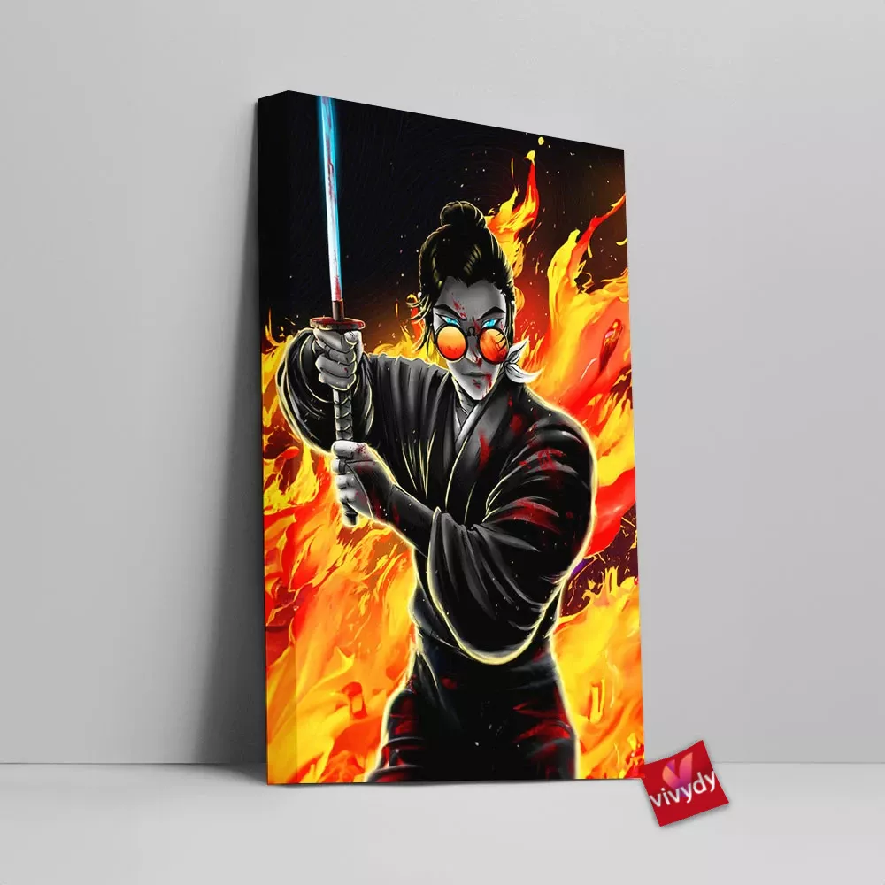 Blue Eye Samurai Canvas Wall Art