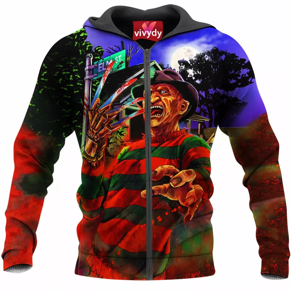 Freddy Krueger Zip Hoodie