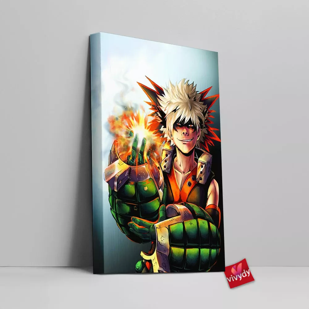 Bakugo Canvas Wall Art