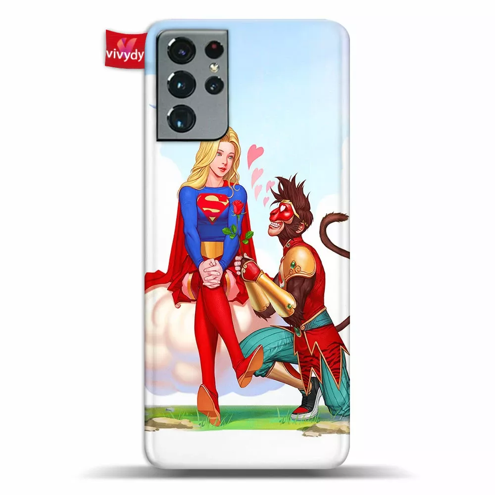 Monkey King And Supergirl Phone Case Samsung