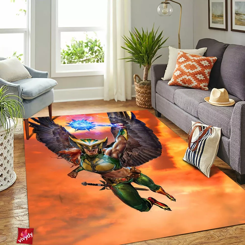 Hawkgirl Rectangle Rug