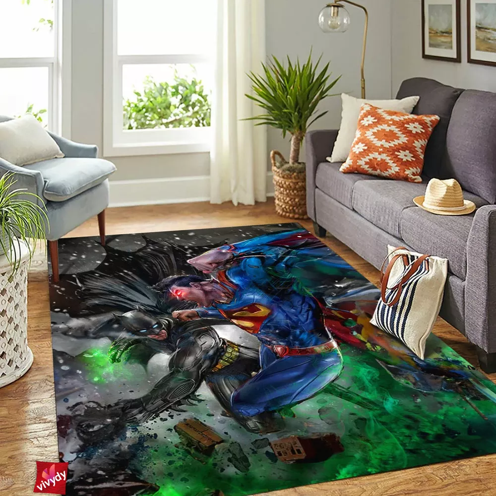 Batman Vs Superman Rectangle Rug