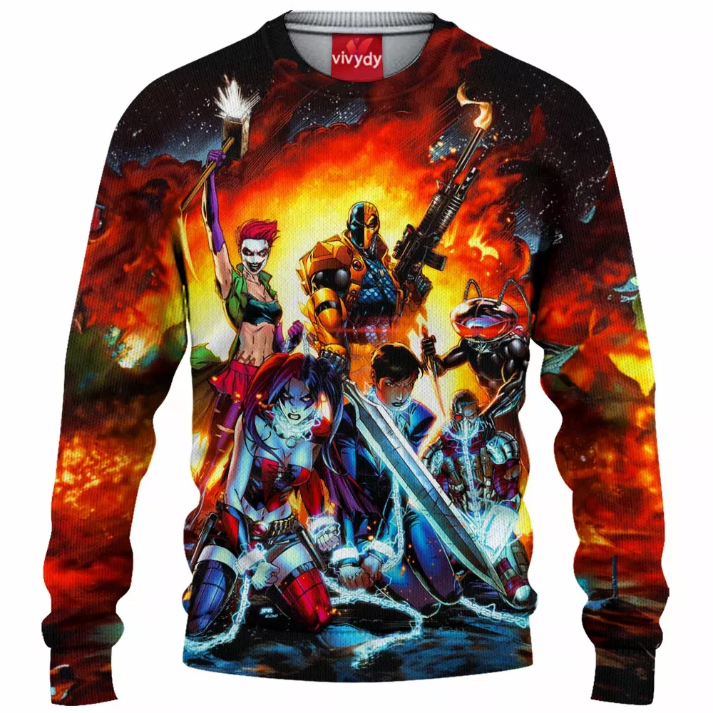 New Suicide Squad Knitted Sweater