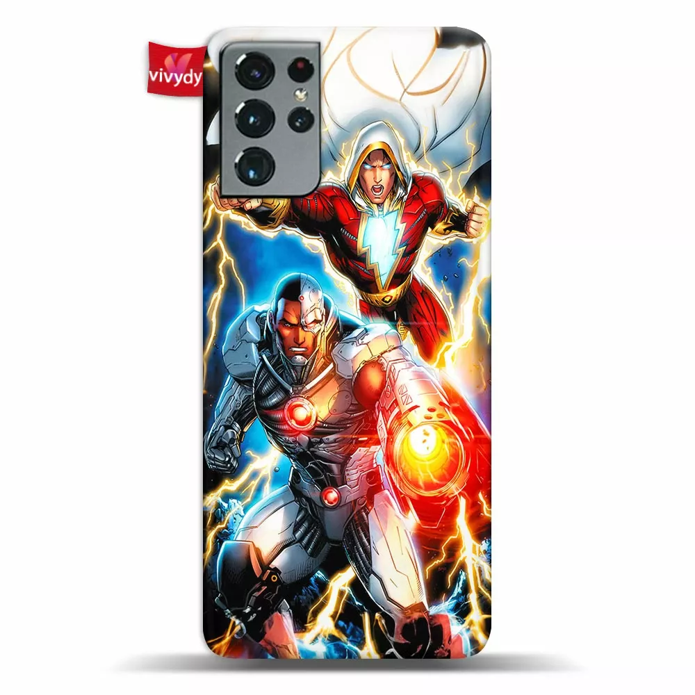 Cyborg And Shazam Phone Case Samsung