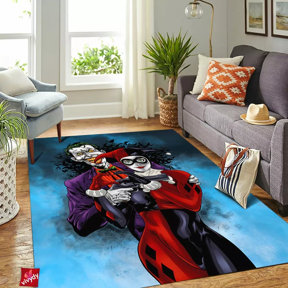 Joker And Harley Quinn Rectangle Rug