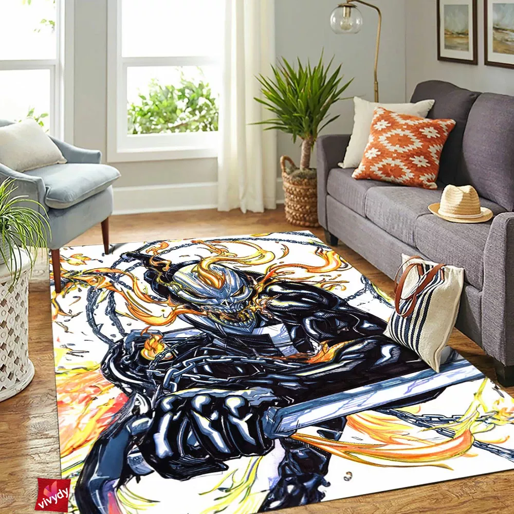 Ghost Rider Rectangle Rug