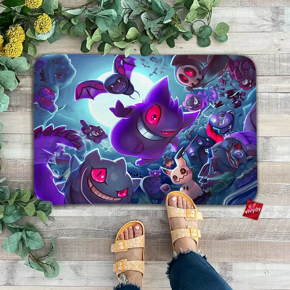 Happy Halloween Pokemon Doormat