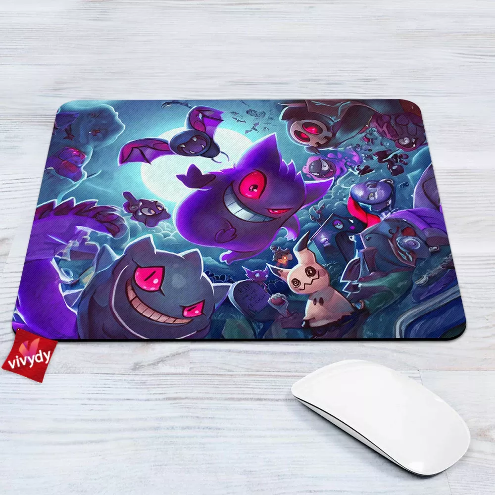 Happy Halloween Pokemon Mouse Pad