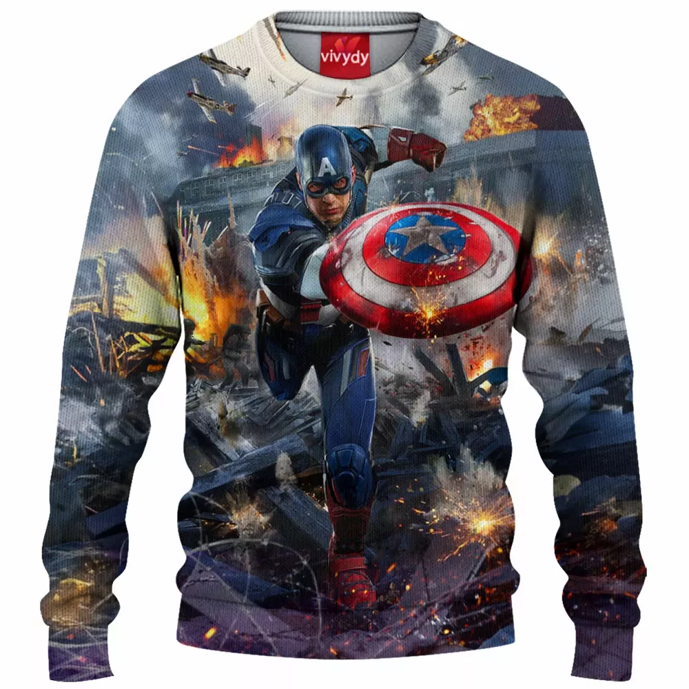 Captain America Knitted Sweater