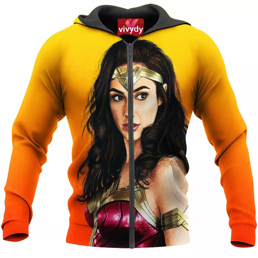 Wonder Woman Zip Hoodie