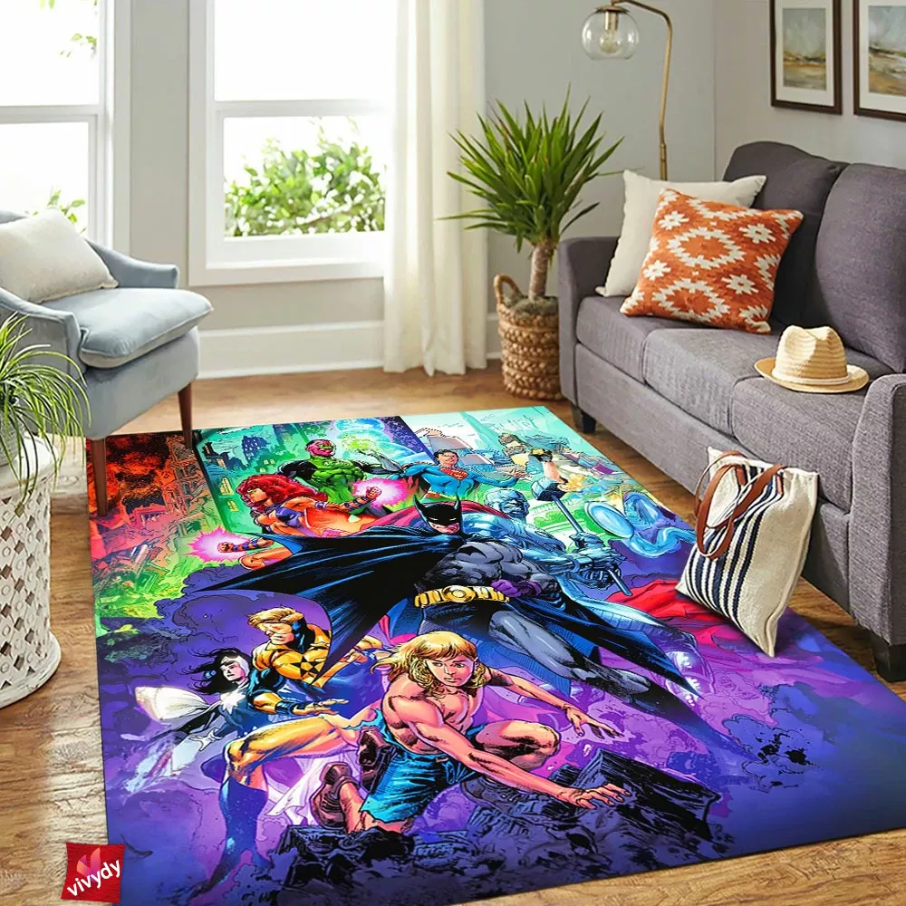 Justice League Rectangle Rug