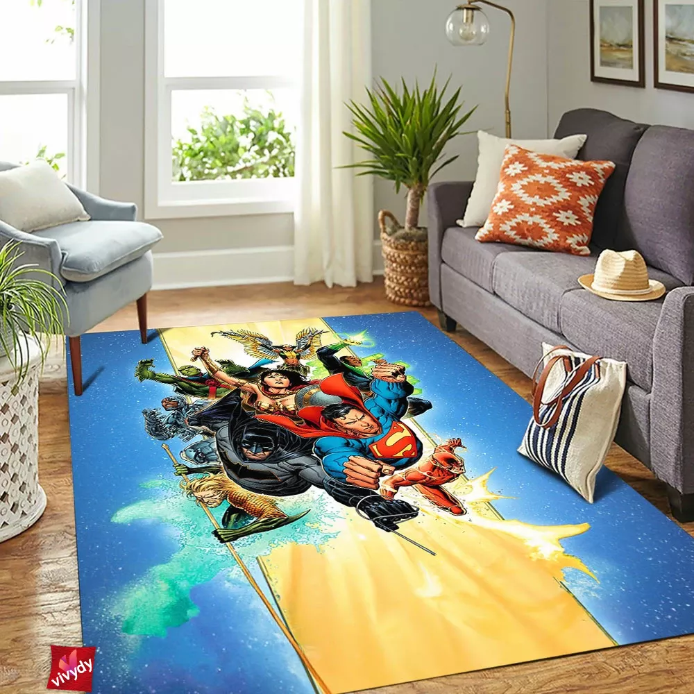 Justice League Rectangle Rug